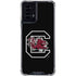 University of South Carolina Gamecocks Logo Black Moto G Power 5G (2024) Clear Case