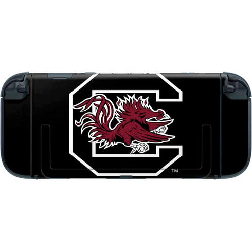University of South Carolina Gamecocks Logo Black Nintendo Switch 2 (2025) with Joy-Con Skin