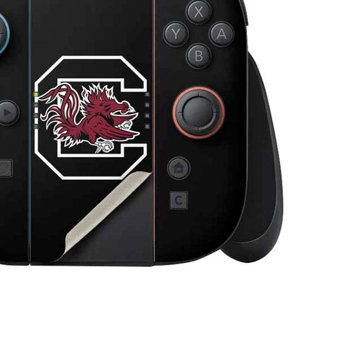 University of South Carolina Gamecocks Logo Black Nintendo Switch 2 (2025) Joy-Con Controller Skin