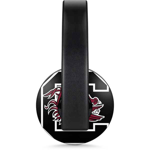 University of South Carolina Gamecocks Logo Black PlayStation 4 Gold Wireless Headset Skin