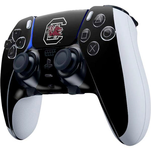 University of South Carolina Gamecocks Logo Black PS5 DualSense Edge Pro Controller Skin