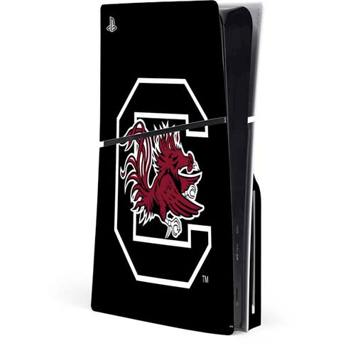 University of South Carolina Gamecocks Logo Black PlayStation PS5 Skins