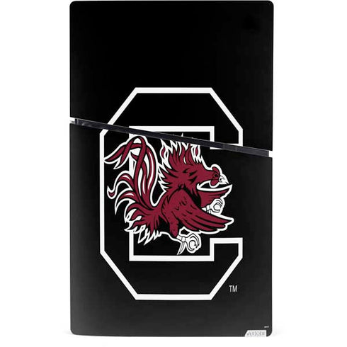 University of South Carolina Gamecocks Logo Black PS5 Slim Digital Edition Console Skin