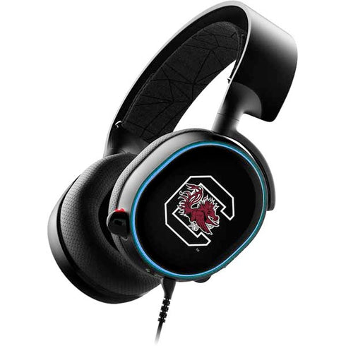 University of South Carolina Gamecocks Logo Black SteelSeries Arctis 3 Skin