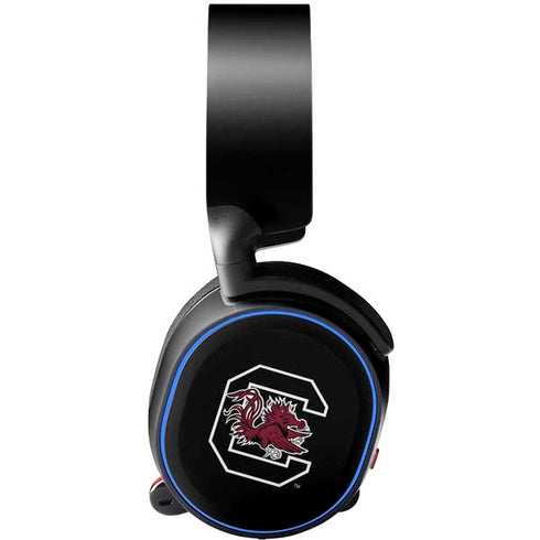 University of South Carolina Gamecocks Logo Black SteelSeries Arctis 5 Skin