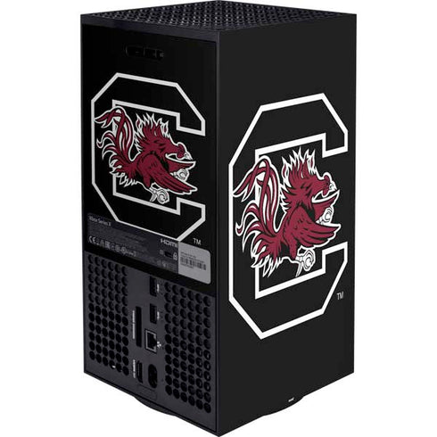 University of South Carolina Gamecocks Logo Black Xbox Series X Bundle Skin