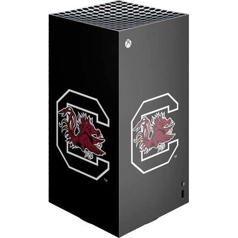 University of South Carolina Gamecocks Logo Black XBox Series X Digital Edition Console Skin