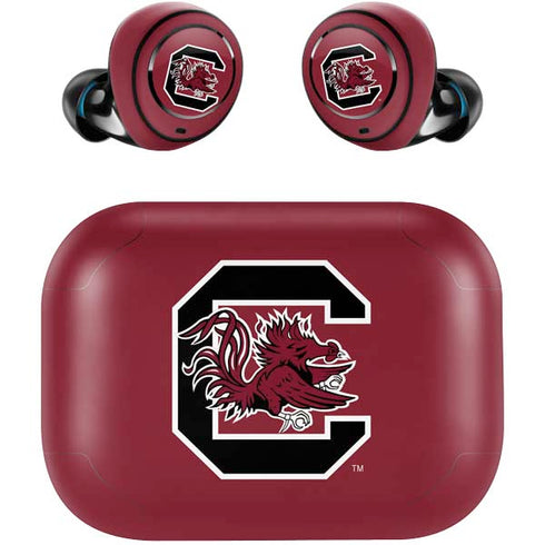 University of South Carolina Gamecocks Logo Red Amazon Echo Buds Skin