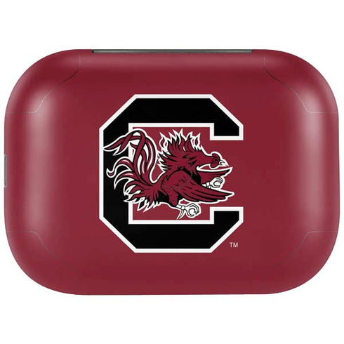 University of South Carolina Gamecocks Logo Red Amazon Echo Buds Skin
