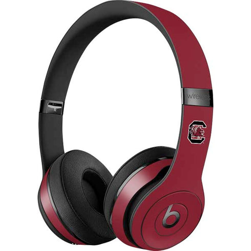 University of South Carolina Gamecocks Logo Red Beats Solo 3 Wireless Skin