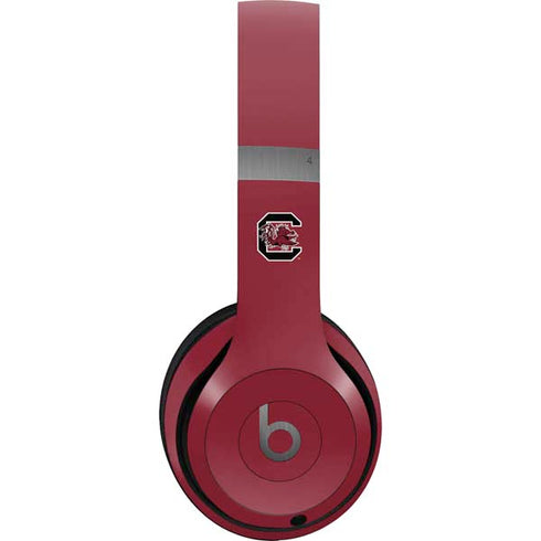 University of South Carolina Gamecocks Logo Red Beats Solo 4 Wireless Headphones Skin
