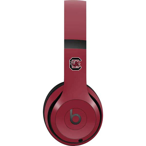 University of South Carolina Gamecocks Logo Red Beats Studio Pro Wireless Headphones Skin