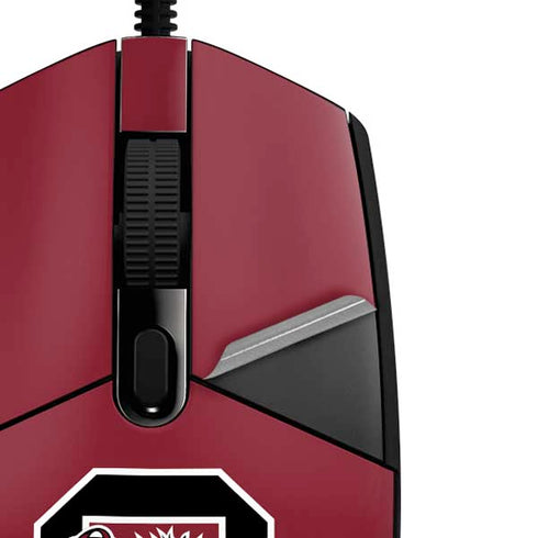 University of South Carolina Gamecocks Logo Red G203 Prodigy RGB Wired Gaming Mouse Skin