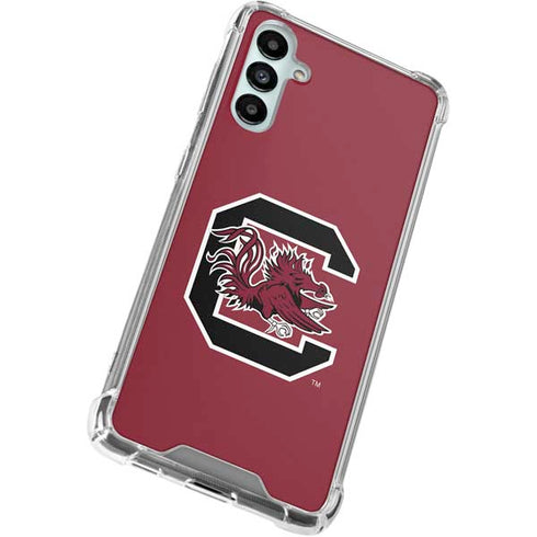 University of South Carolina Gamecocks Logo Red Gabb Phone 4 Clear Case