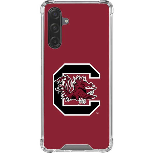 University of South Carolina Gamecocks Logo Red Galaxy A17 Clear Case