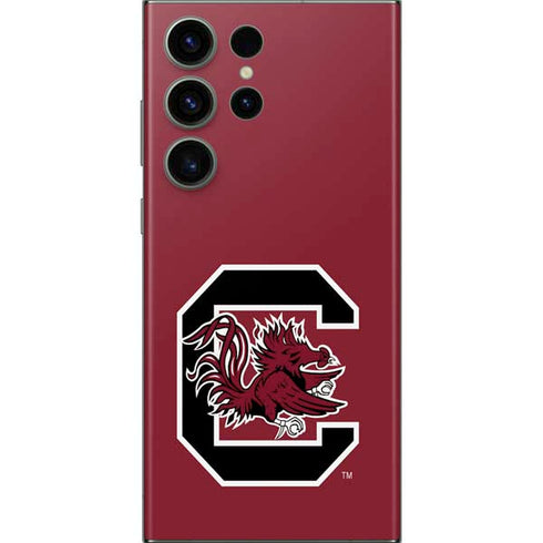 University of South Carolina Gamecocks Logo Red Galaxy Skins