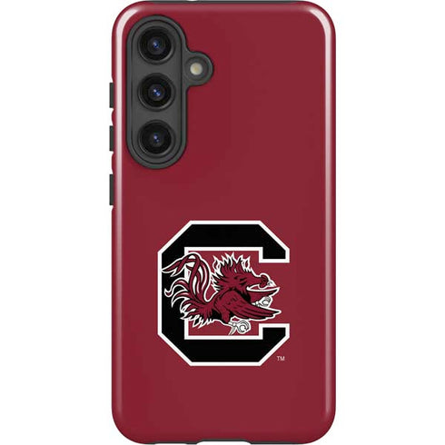 University of South Carolina Gamecocks Logo Red Galaxy S25 Impact Case