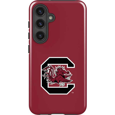 University of South Carolina Gamecocks Logo Red Galaxy S25 Plus Impact Case