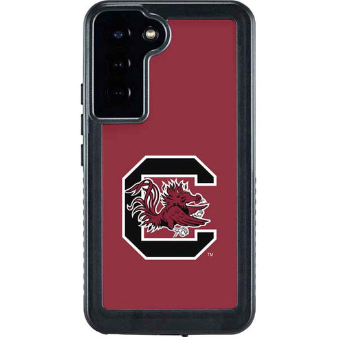 University of South Carolina Gamecocks Logo Red Galaxy S24 Plus Waterproof Case