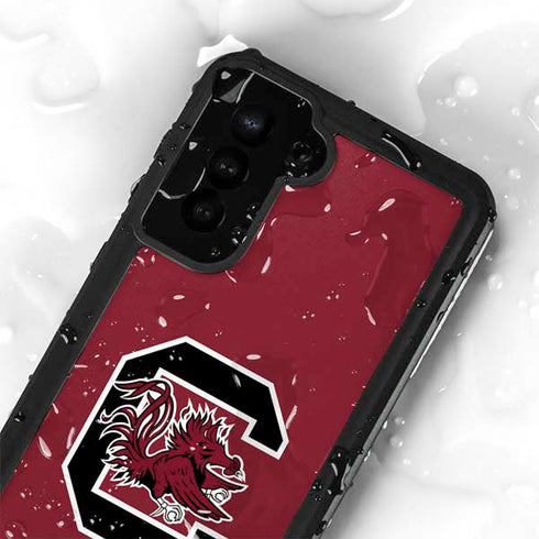 University of South Carolina Gamecocks Logo Red Galaxy S24 Plus Waterproof Case
