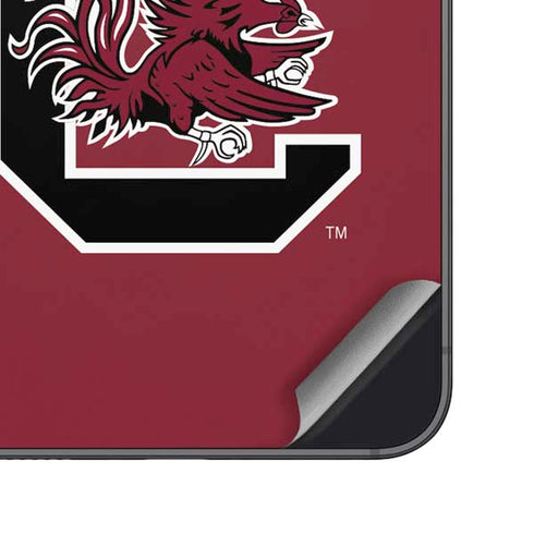 University of South Carolina Gamecocks Logo Red Galaxy S25 Skin