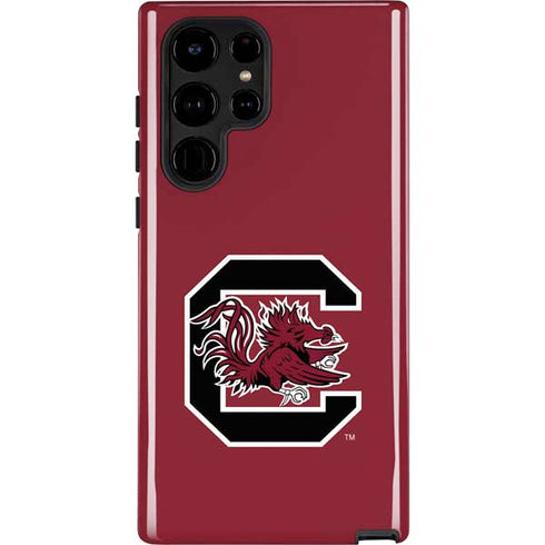 University of South Carolina Gamecocks Logo Red Galaxy S25 Ultra Impact Case