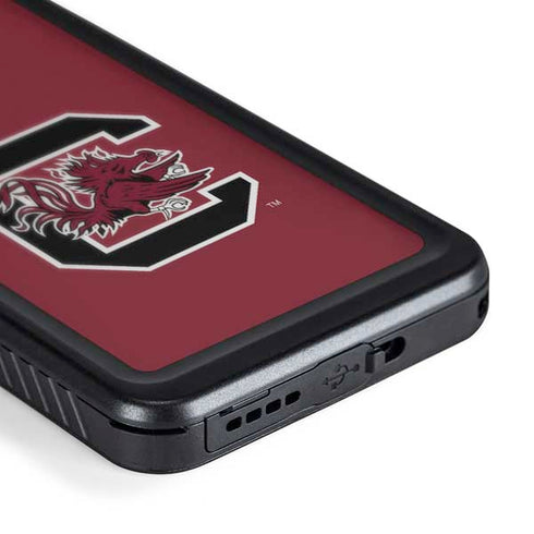 University of South Carolina Gamecocks Logo Red Galaxy S24 Waterproof Case