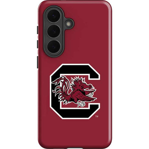University of South Carolina Gamecocks Logo Red Galaxy S26 Impact Case