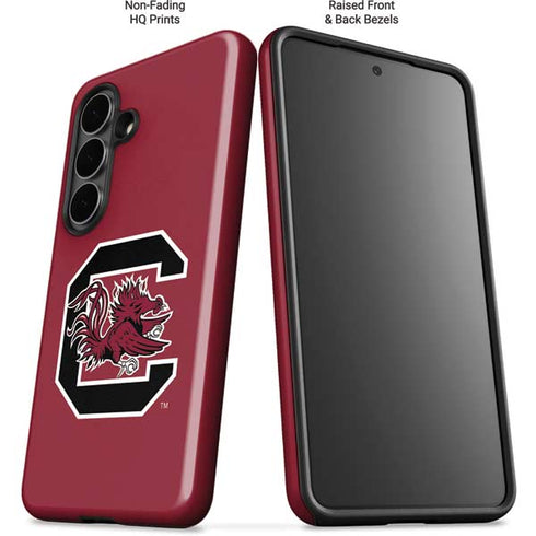 University of South Carolina Gamecocks Logo Red Galaxy S26 Impact Case