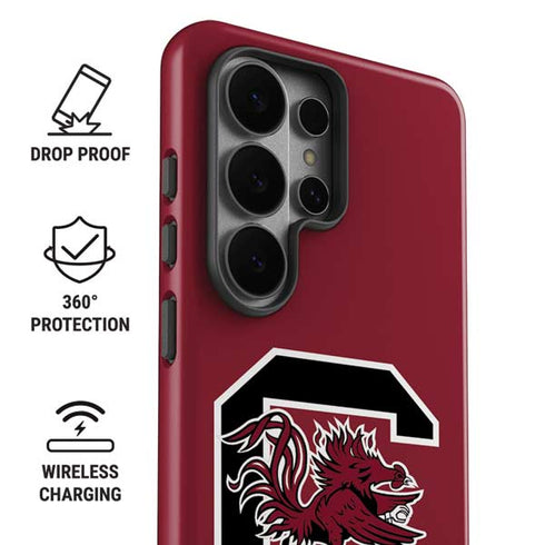 University of South Carolina Gamecocks Logo Red Galaxy S26 Ultra Impact Case