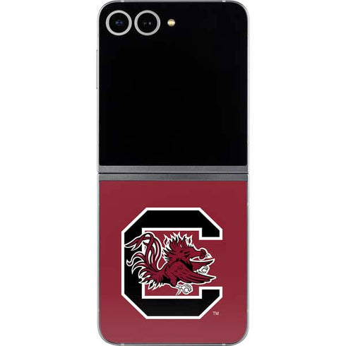 University of South Carolina Gamecocks Logo Red Galaxy Z Flip6 Skin