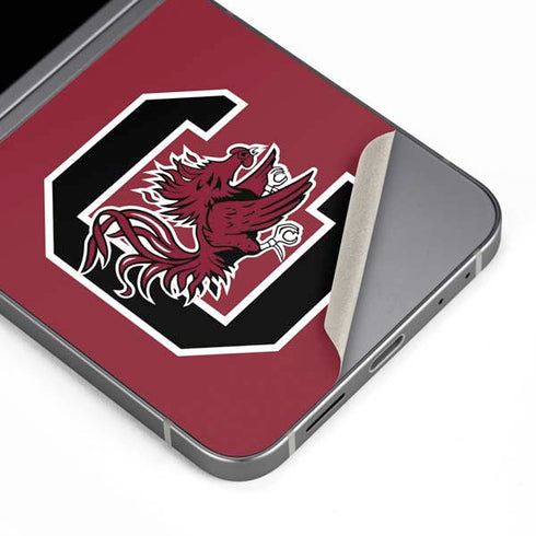 University of South Carolina Gamecocks Logo Red Galaxy Z Flip6 Skin