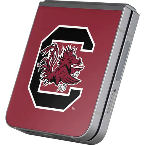 University of South Carolina Gamecocks Logo Red Galaxy Z Flip6 Skin