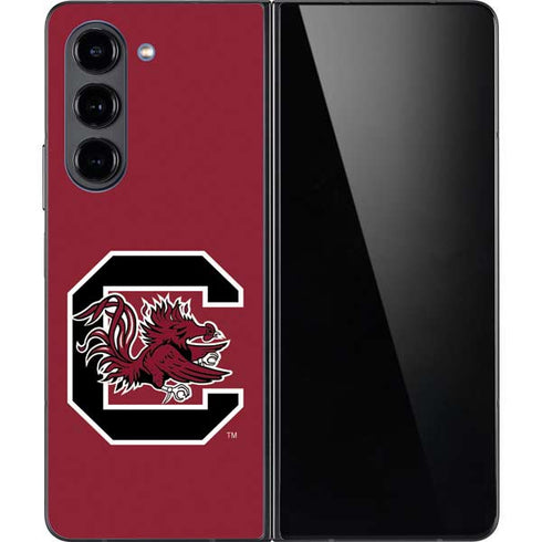 University of South Carolina Gamecocks Logo Red Galaxy Z Fold5 5G Skin