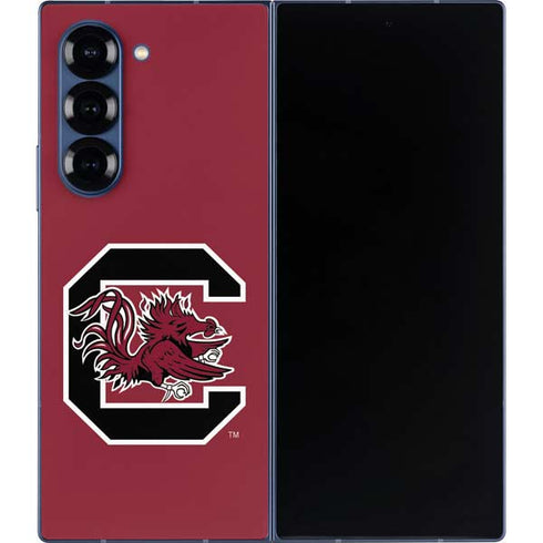 University of South Carolina Gamecocks Logo Red Galaxy Z Fold6 Skin