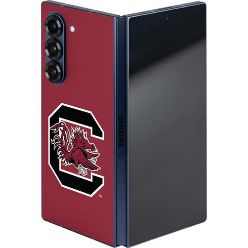 University of South Carolina Gamecocks Logo Red Galaxy Z Fold6 Skin