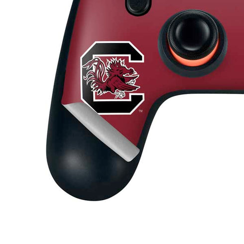 University of South Carolina Gamecocks Logo Red Google Stadia Controller Skin