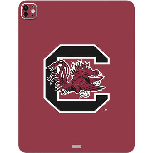University of South Carolina Gamecocks Logo Red iPad Pro 13in M4 (2024) Skin