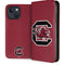 University of South Carolina Gamecocks Logo Red iPhone 15 Plus Folio Case