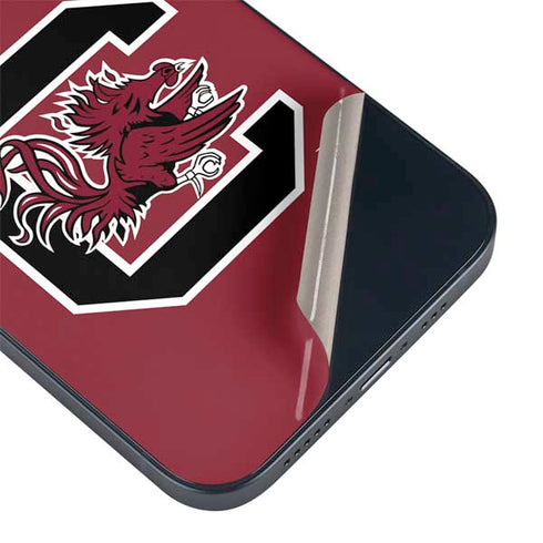 University of South Carolina Gamecocks Logo Red iPhone 15 Skin