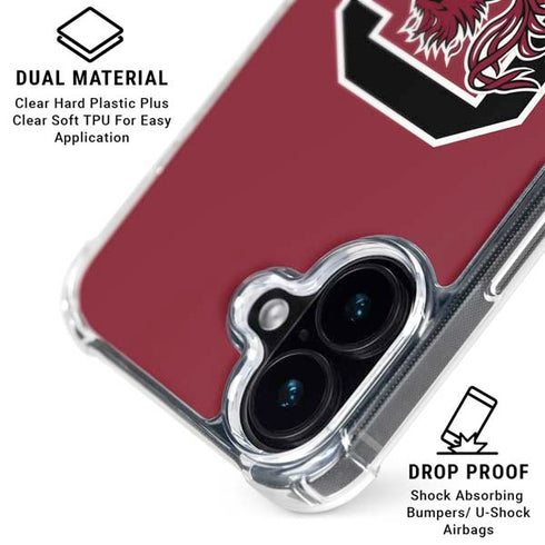 University of South Carolina Gamecocks Logo Red iPhone 16 MagSafe Case
