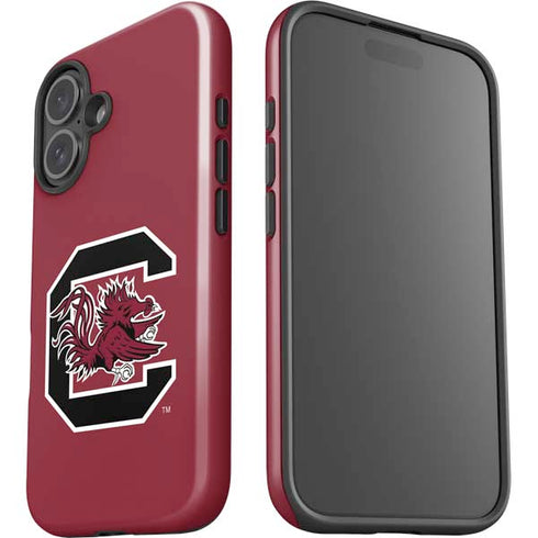 University of South Carolina Gamecocks Logo Red iPhone 16 Plus Impact Case