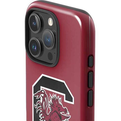 University of South Carolina Gamecocks Logo Red iPhone 16 Pro Impact Case