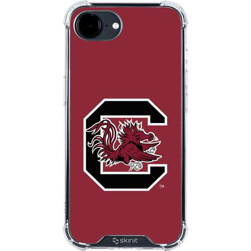 University of South Carolina Gamecocks Logo Red iPhone 16e Clear Case