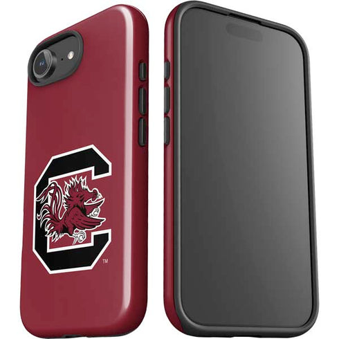 University of South Carolina Gamecocks Logo Red iPhone 16e Impact Case