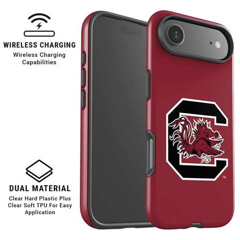 University of South Carolina Gamecocks Logo Red iPhone 17 Air Magsafe Impact Case