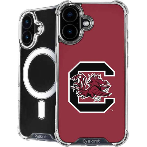 University of South Carolina Gamecocks Logo Red iPhone 17 MagSafe Case