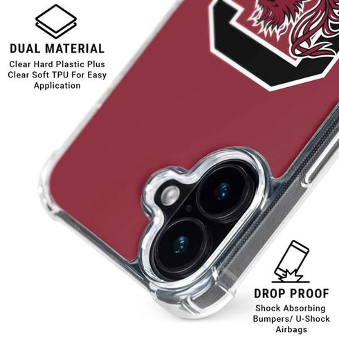 University of South Carolina Gamecocks Logo Red iPhone 17 MagSafe Case