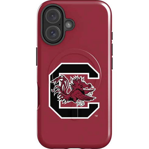 University of South Carolina Gamecocks Logo Red iPhone 17 Magsafe Impact Case