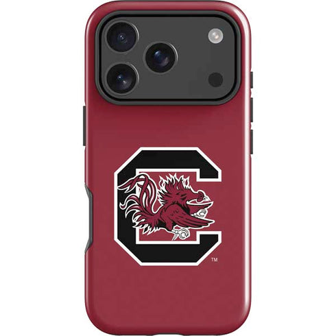 University of South Carolina Gamecocks Logo Red iPhone 17 Pro Impact Case